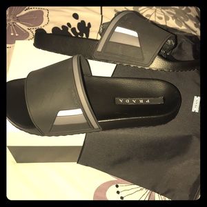 BRAND NEW PRADA MENS SLIDES